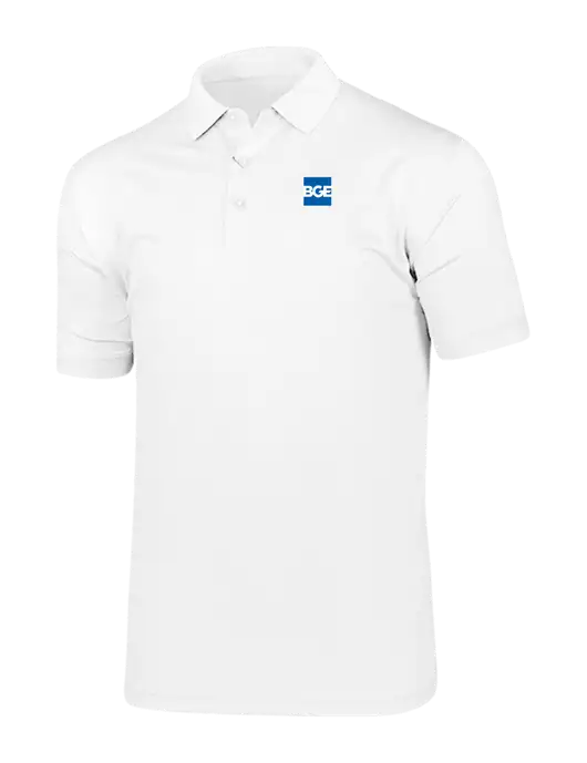 Callaway Vibrant Bright White Ventilated Polo w/BGE Logo