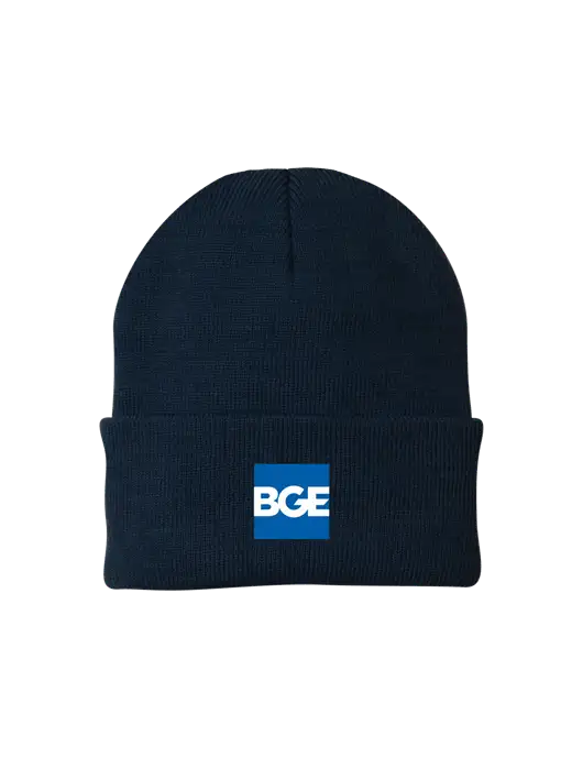Navy Knit Cap w/BGE Logo