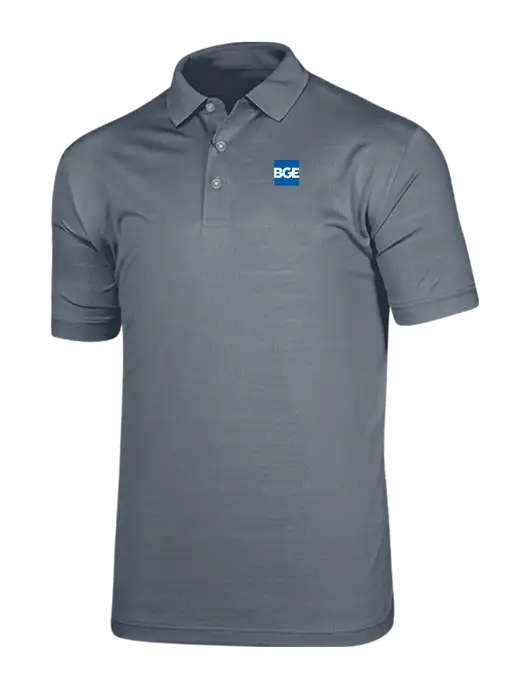 Callaway Vibrant Light Grey Ventilated Polo w/BGE Logo