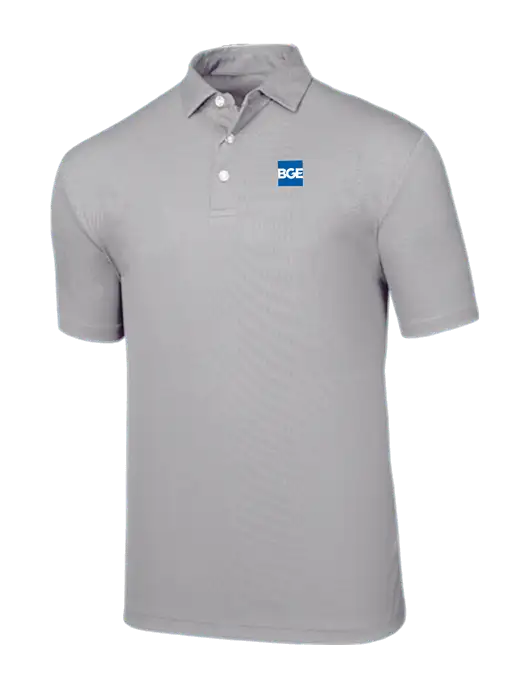 Callaway Birdseye Light Grey Polo w/BGE Logo