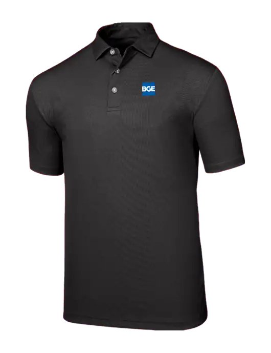 Callaway Birdseye Black Polo w/BGE Logo