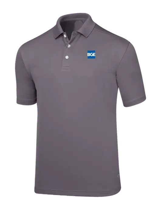 Callaway Core Medium Grey Performance Polo w/BGE Logo