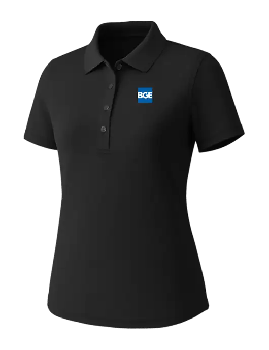 Callaway Womens Core Black Performance Polo w/BGE Logo