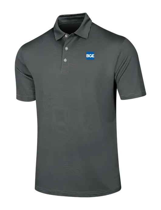 Callaway Black Fine Line Stripe Polo w/BGE Logo