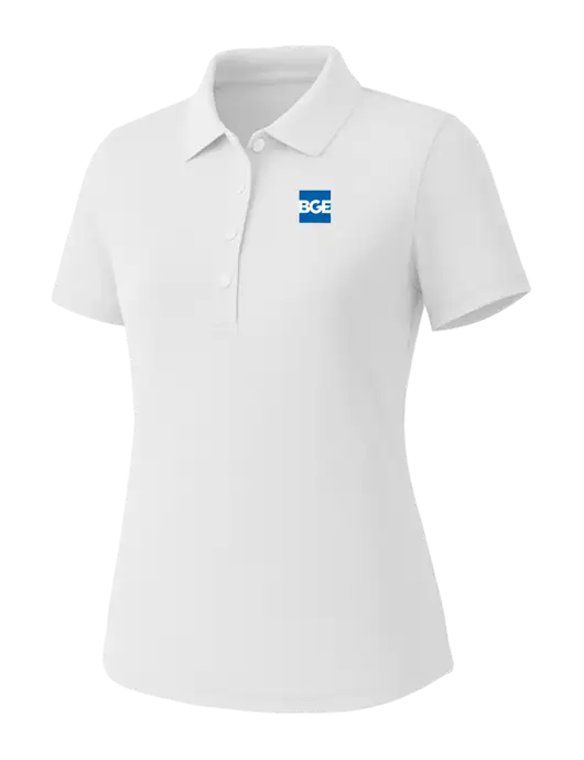 Callaway Womens Core Bright White Performance Polo w/BGE Logo