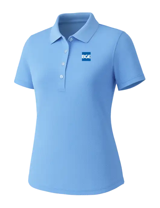 Callaway Womens Core Light Blue Performance Polo w/BGE Logo