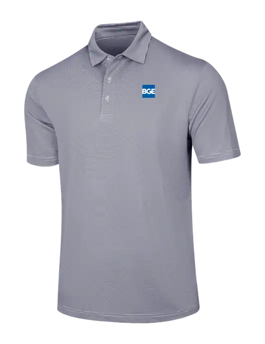 Callaway Navy Fine Line Stripe Polo w/BGE Logo
