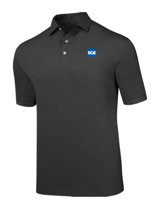 Callaway Black Fashion Tonal Polo w/BGE Logo
