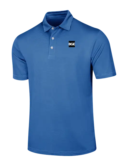Callaway Royal Blue Fine Line Stripe Polo w/BGE Logo