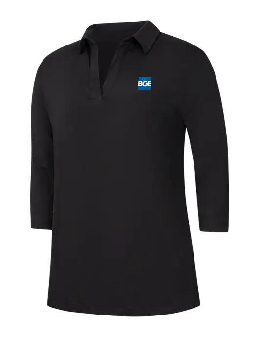 Womens Black Luxe Knit Tunic w/BGE Logo