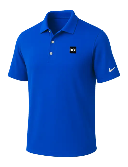 NIKE Royal Dri-Fit Micro Pique Polo w/BGE Logo