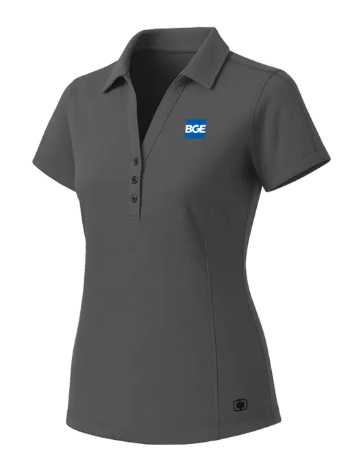 OGIO Womens Medium Grey ONYX Polo w/BGE Logo