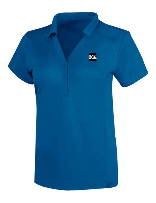 OGIO Royal Blue Womens Framework Polo w/BGE Logo