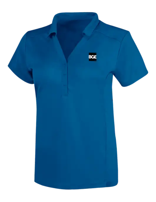 OGIO Royal Blue Womens Framework Polo w/BGE Logo
