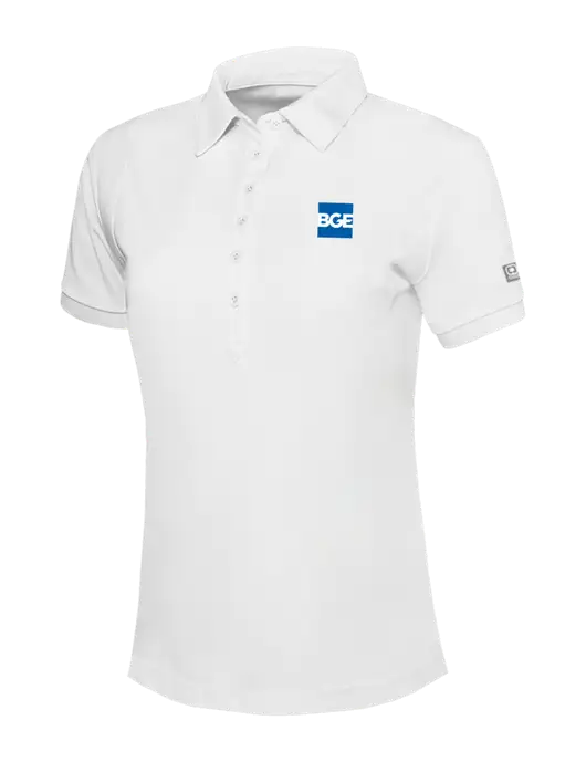 OGIO Womens Bright White Jewel Polo w/BGE Logo