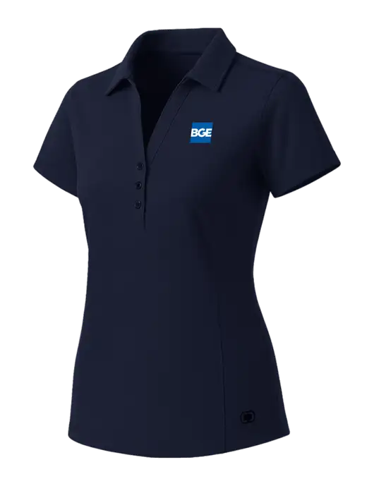 OGIO Womens Navy ONYX Polo w/BGE Logo