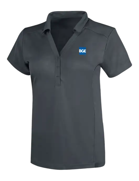 OGIO Dark Grey Womens Framework Polo w/BGE Logo