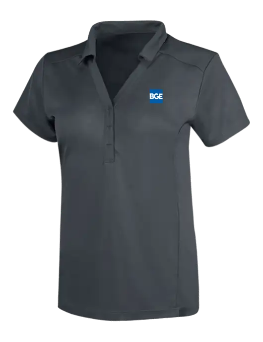 OGIO Dark Grey Womens Framework Polo w/BGE Logo