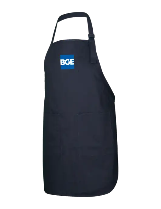 Full-Length Black Apron With Pockets w/BGE Logo