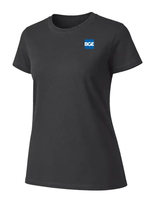Womens Ring Spun Charcoal 4.5 oz T-Shirt w/BGE Logo