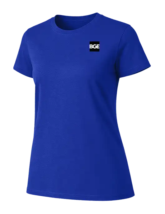 Womens Ring Spun Royal 4.5 oz T-Shirt w/BGE Logo