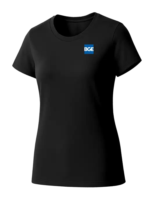 Womens Seriously Soft Black T-Shirt w/BGE Logo