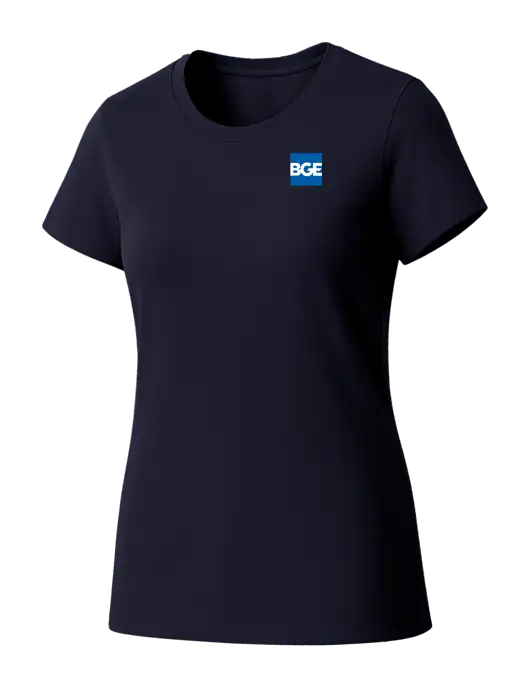 Womens Seriously Soft New Navy T-Shirt w/BGE Logo