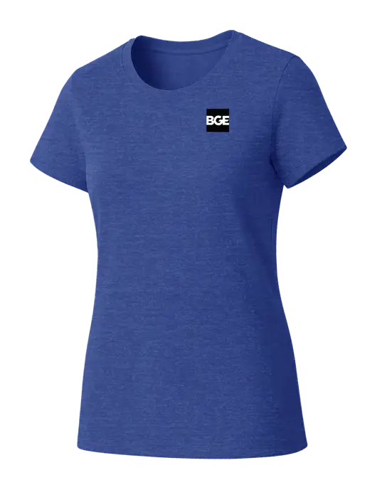 Womens Seriously Soft Royal Frost T-Shirt w/BGE Logo