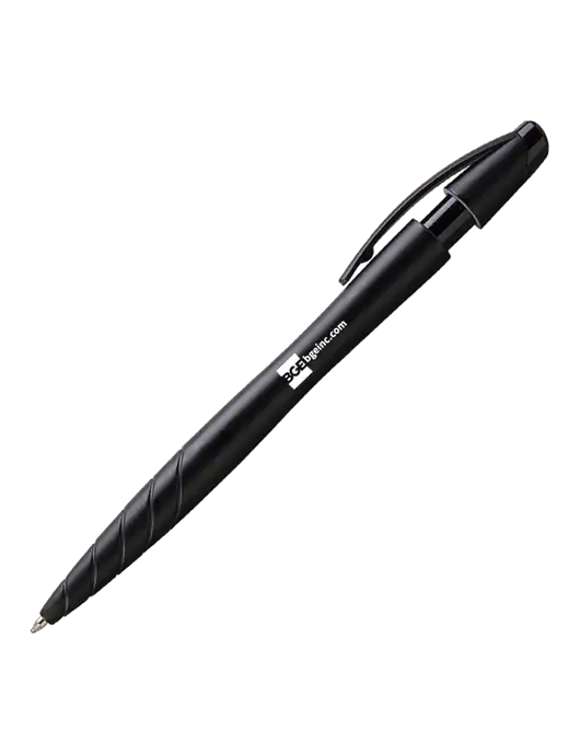 Awali Black Metallic Pen - Black Ink w/BGE URL Logo
