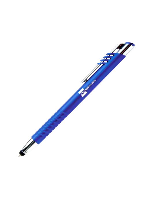 Schirhart Blue Stylus Pen - Blue Ink w/BGE URL Logo