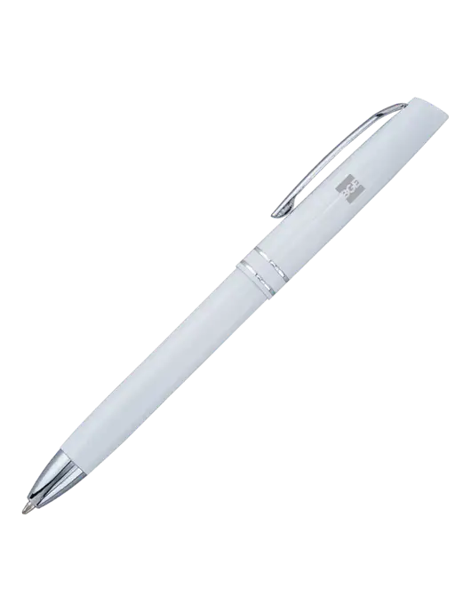 White Anguilla Black Ink Pen w/BGE Logo