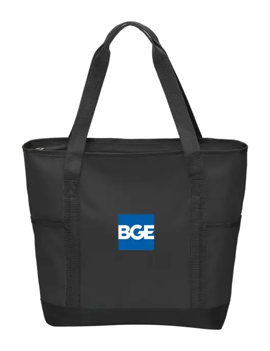 On the Go Black/Black Tote w/BGE Logo