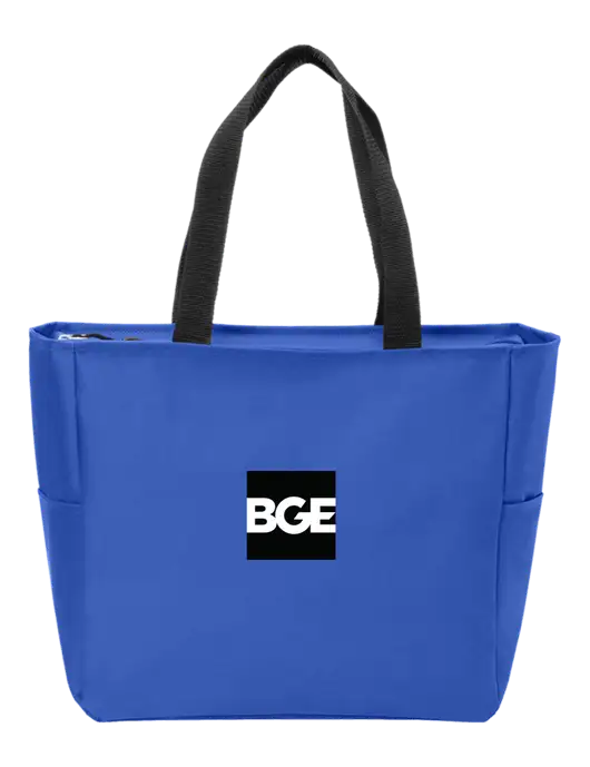 Everyday True Royal Zip Tote  w/BGE Logo