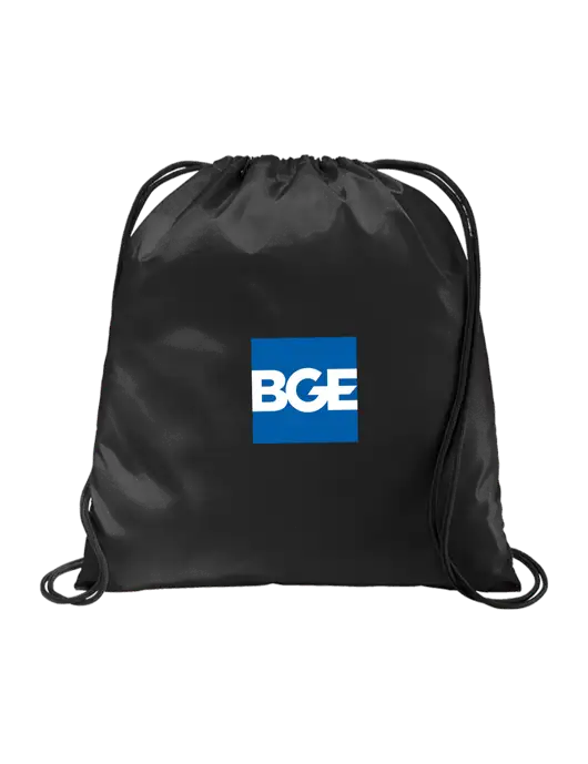 Drawstring  Black Cinch Pack w/BGE Logo