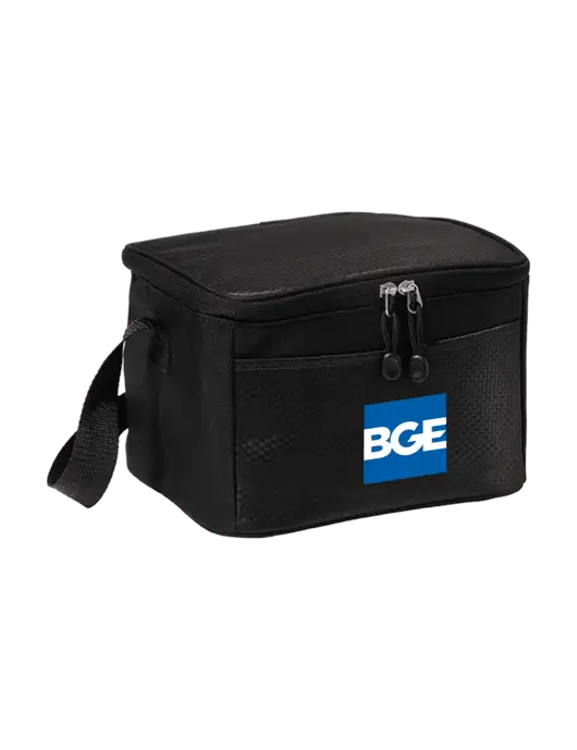 6 Can Black/Black Cube Cooler w/BGE Logo