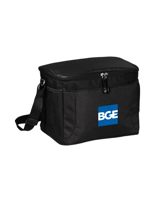 12 Can Black/Black Cube Cooler  w/BGE Logo