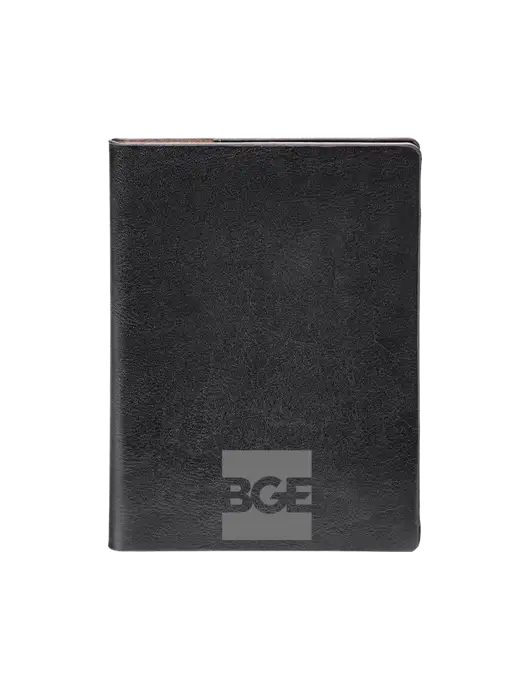 Fabrizio Black Rfid Passport Holder w/BGE Logo