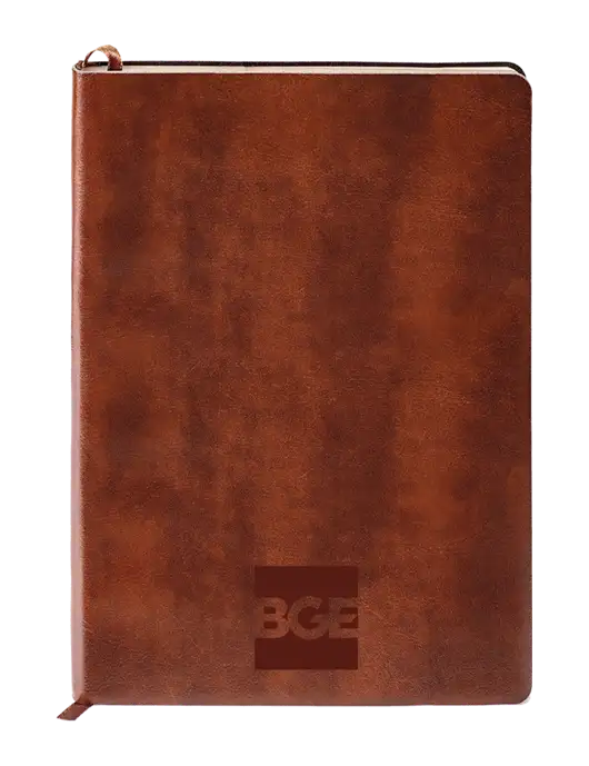 Fabrizio Brown Soft Cover 5.75 x 8.125 Journal w/BGE Logo