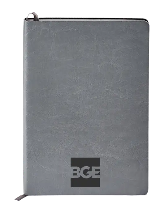 Fabrizio Grey Soft Cover 5.75 x 8.125 Journal w/BGE Logo