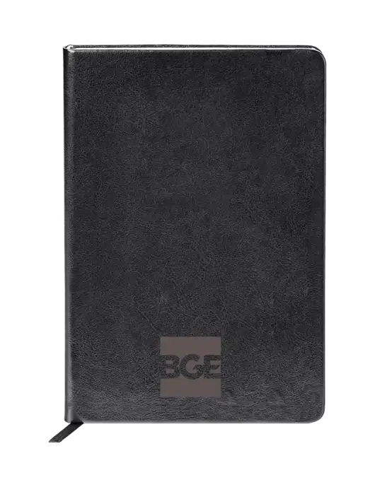 Fabrizio Black Hard Cover 5.75 x 8.3 Journal w/BGE Logo