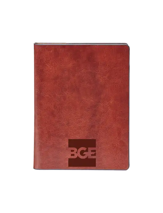 Fabrizio Brown Rfid Passport Holder w/BGE Logo
