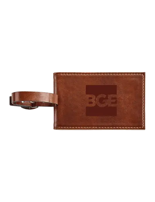 Fabrizio Brown Executive Luggage Tag w/BGE Logo