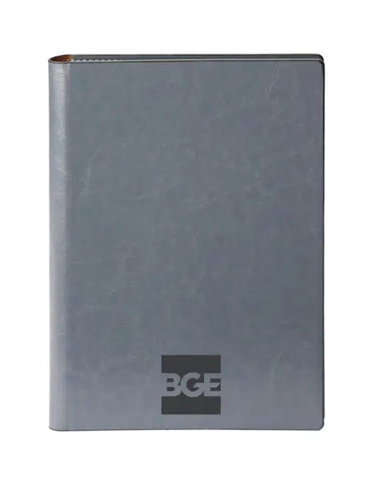 Fabrizio Grey 7 x 9.625 Padfolio & Notepad w/BGE Logo
