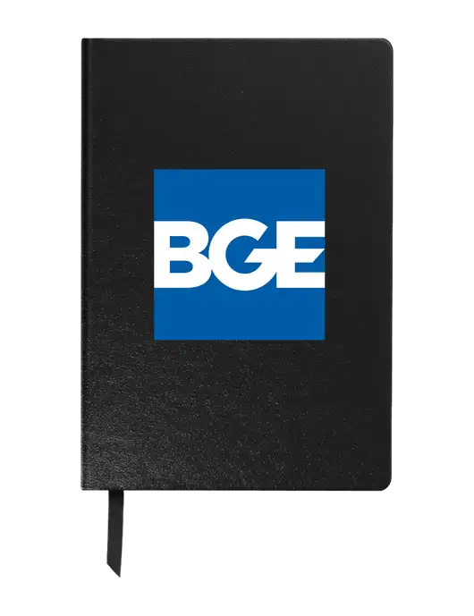 Achieve Black Hardcover Journal, 5.5 x 8.37 w/BGE Logo