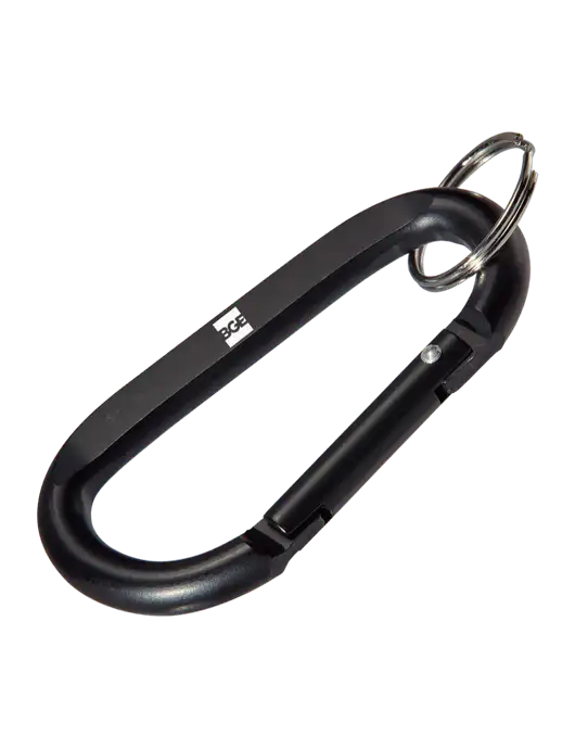Black Carabiner & Key Ring w/BGE Logo