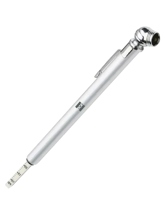 Quick View Silver Tire Gauge w/BGE Logo