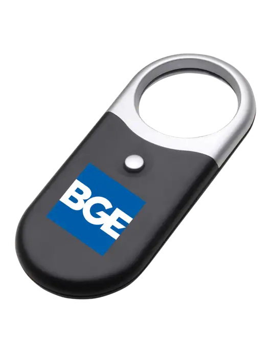Compact Black Magnifier Light w/BGE Logo