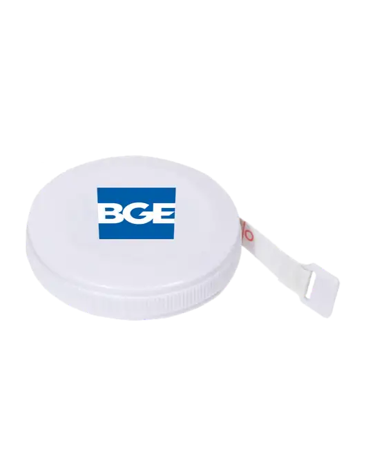 White Round Tape Measure w/BGE Logo