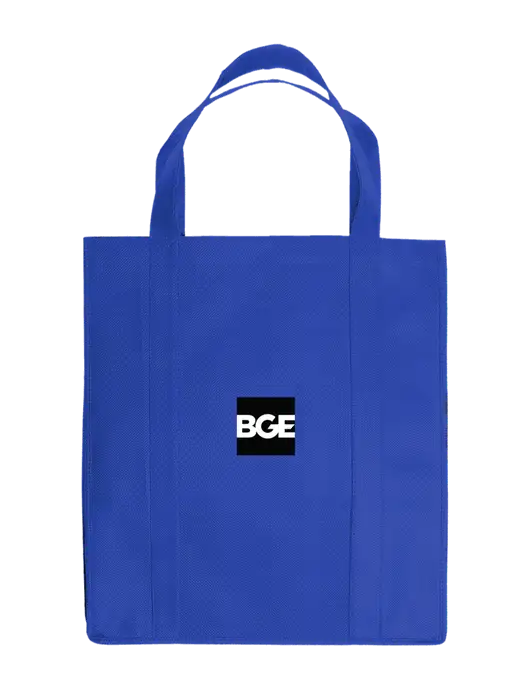 Eco Reusable Jumbo Royal Shopping Bag w/BGE Logo