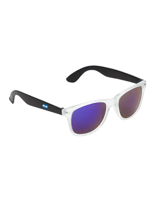 Key West Black Mirrored Sunglasses w/BGE Logo